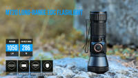Linterna LED Recargable Trustfire MT20 1050LM Tipo C USB Mini Con Luz De Trabajo 18350 Magnete En La Cola Distancia De Iluminación 200-500 M Impermeable Aluminio Negro - details 0