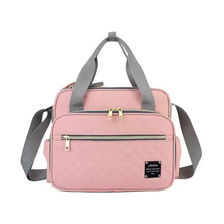 Bolso De Diaper Grande Capacidad Impermeable Multifuncional Para Maternidad Bebé Y Carrito De Paseo Estilo Nuevo Mensajero - 1