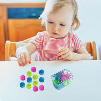 Juego Tradicional Coreano Gonggi De 12 Piezas Juguete De Colorido Alivio Del Estrés Divertido Para Niños Y Adultos Set De Piedras De Tiza En Caja - details 7