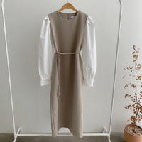 Vestido Wrap Vintage REALEFT Para Mujer Con Cinturón Manga Larga Cuello Redondo Adecuado Para Oficina Estilo Elegante Talla Regular Longitud De Pierna - details 27