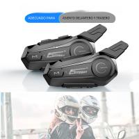 Intercomunicador De Casco X1 plus Motor Bluetooth 5.0 Headset Inalámbrico Para Motocicleta Con Altavoz Interfono Manos Libres 1000m - details 0