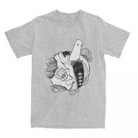 Camiseta Manga Oyasumi PunPun Para Hombres Y Mujeres Estampado Vintage De Manga Corta Algodón Transpirable Ligera Secado Rápido Protección Solar Estilo Casual - details 4
