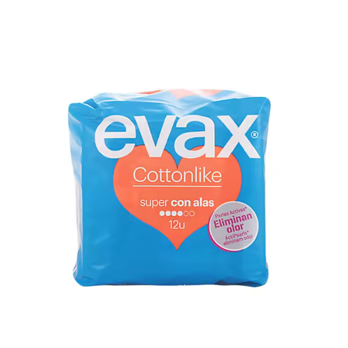Evax Cottonlike Super Compresas Con Alas 12u - 1
