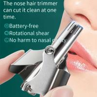 Afeitadora Manual Para Hombres Acero Inoxidable Lavable Portátil Apto Para Cabello De La Nariz Y Picos Tondeadora Para Nariz - details 6
