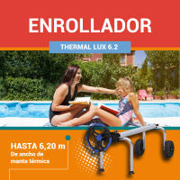 Enrollador Manta Piscina Thermal Lux 6.2  Hasta 1000 micras  Tubo Central Extensible de 1,0-4,9 a 6,2 m - PISCIHOGAR VIDA PARA TU HOGAR - details 3