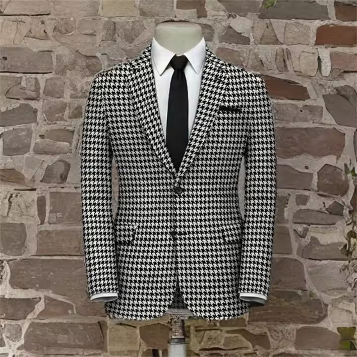 Traje De Novio Casual Formales Hombre Slim Fit Noche Boda 1 Pieza Notch Lapel Dos Botones Traje De Chaqueta Unico - 1