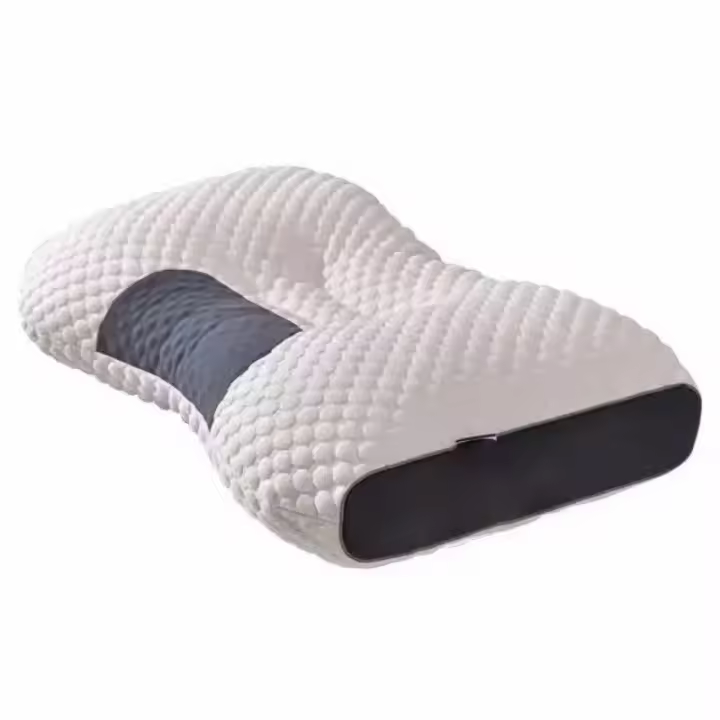 Almohada De Cuello Ortopédica Para Dormir SPA De Fibra De Soja Protege El Cuello Almohada Para Descanso En Casa - 1