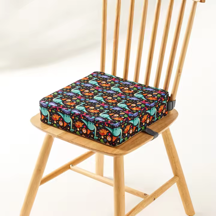 Asiento Ajustable Para Niños INSULAR Almohadilla De Apoyo Para Comedor Con Enchufe Removible Y Seguridad Para Bebés Adaptado Para Edades 7-12m Hasta 13-24m Material De Muebles Padded Floral Unisex - 1