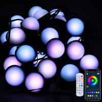 Cadena De Luces LED Festoon 10M Con 25LED Control Remoto Y APP RGB Impermeable Para Decoración De Jardín Y Navidad Iluminación Exterior - details 21