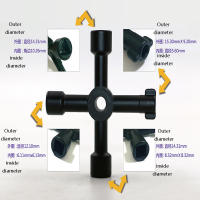 Llave De Triángulo Universal Multifuncional 4 Maneras Para Plomero Clavija Para Mangueras Caja De Medidores De Gas Y Electricidad Radiadores - details 4