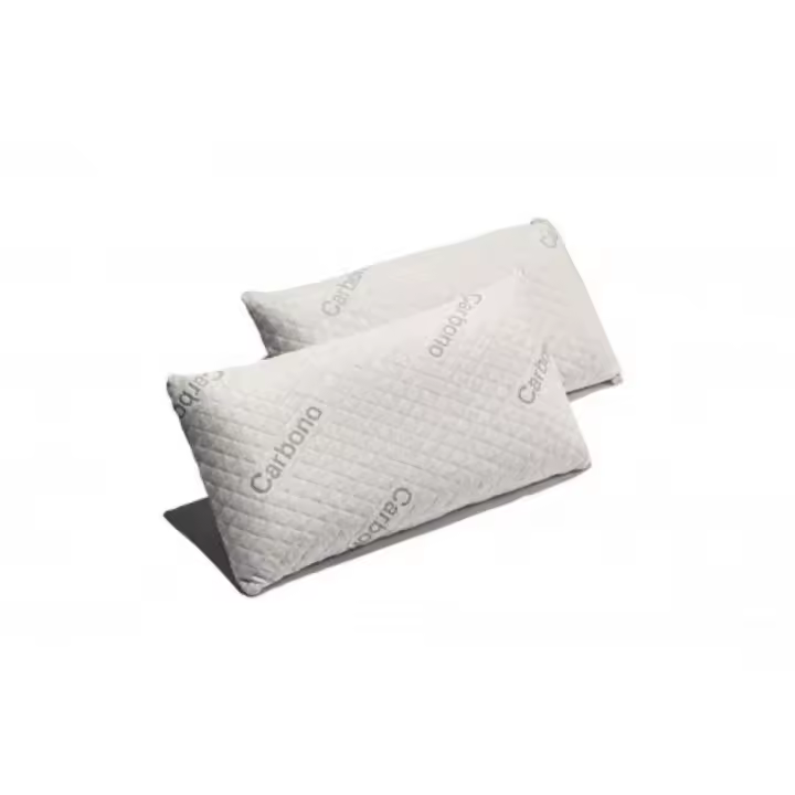 Pack 2 Almohadas  Viscoelástica Carbono  Firmeza Media Desenfundable Efecto anti-stress - 1