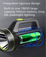 Linterna De Búsqueda LED Potente Recargable Con 2 Modos De Iluminación Torcha Eficiente Para Emergencias Senderismo Camping - details 6