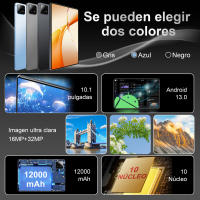 2025 Nueva tableta 5G 10,1 pulgadas Android 13,0 tableta 16GB Ram 1TB ROM tableta Doble Cámara WiFi tipy-C - details 1
