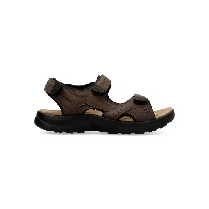 Vanessa Calzados - Sandalia californiana para hombre, cómoda con tiras ajustables, planta acolchada y suela de goma ligera y flexible, en piel sintética - 1
