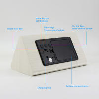 Reloj De Despertar Digital LED En Madera Con Control Por Sonido Y Luz USB/AAA Poderado Decoración De Mesa Para El Hogar Estilo Moderno Y Antiguo - details 8