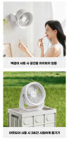 Ventilador Portátil Sin Cable Para Casa Y Camping Con Soporte De Pared Pequeño Y Portátil De La Marca FIVE HOME - details 5