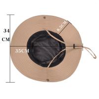 Gorro De Pesca Unisex Para Exteriores Protección Solar Con Cordón Y Cola De Mosca Militar Sombrero De Verano Con Protección UV - details 3