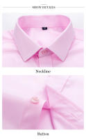 Camisa Clásica Para Hombre De Manga Larga En Blanco Negro Azul Rojo Estilo Vintage Casual Negocios Primavera Otoño - details 8
