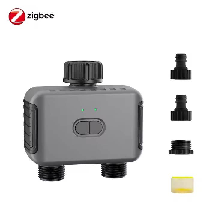 Temporizador De Riego Inteligente Insoma Zigbee 1/2 Maneras Sistema De Riego Por Goteo Para Jardín Programable IPX5 Con Control Por Voz Alexa Y Google Assistant - 1