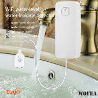 Sensor Inteligente De Fugas Tuya WiFi Detector De Nivel De Inundación Y Sobrederrame Con Alarma De Sonido 80dB Sistema De Monitorización Remota - details 0