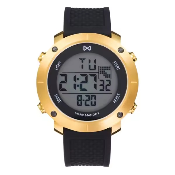 Reloj Mark Maddox Digital HC1006-90 para Caballero - Gran Caja Tamaño XXL - Resistente Al Agua - 1