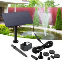 Fuente Solar De Jardín 5W 5V Con Palillo Y Sistema De Riego Para Acuario Decoración De Jardín Eficiente Y Ecológica - details 4