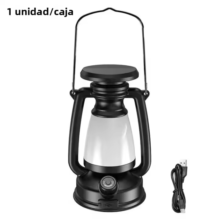 Lámpara De Escritorio LED Retro Caballo Decoración De Ambiente Recargable Para Camping Al Aire Libre Barra De Luz Linterna De Hogar - 1