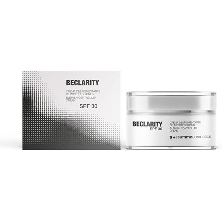 Crema Facial Despigmentante BECLARITY con SPF 30, 50ml - Blanqueadora, Hidratante y Protectora Solar contra Manchas y Discromías