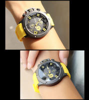 Reloj Deportivo De Cuarzo Para Hombres MEGIR Con Grande Dial Luminiscencia Resistente Al Agua Cronógrafo De Correa De Silicona Y Manos Luminosas 8115 - details 14