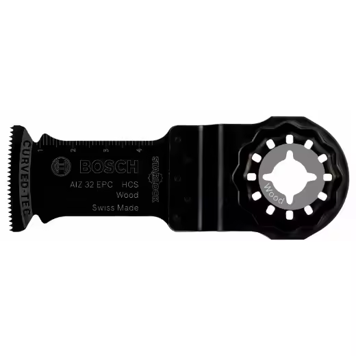 Bosch Professional 10x Hojas de sierra de inmersión HCS AIZ 32 EPC (para madera blanda, 50 x 32 mm, accesorios Multiherramienta) - 1