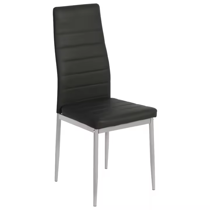 Pack 4 Sillas Salón Comedor Dalba Estilo Industrial Color Negro - 1