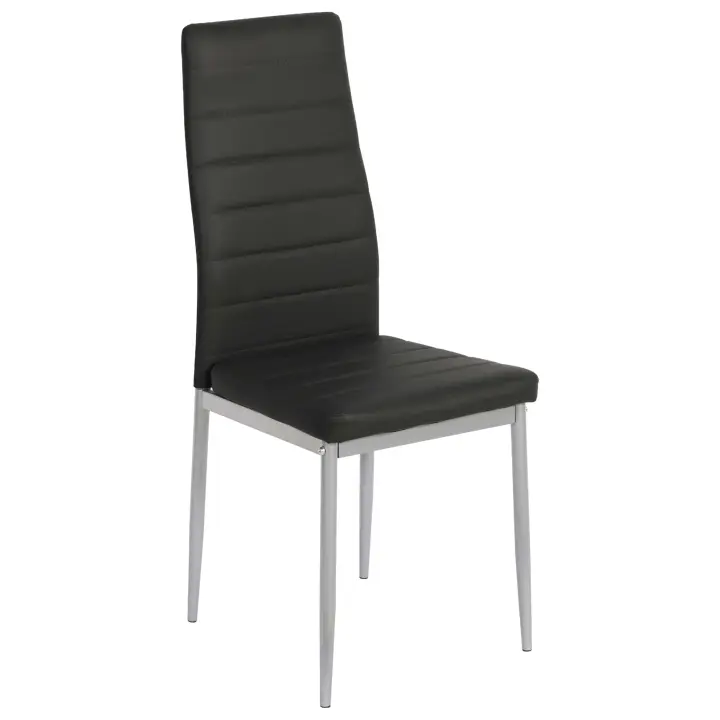 Pack 2 Sillas Salón Comedor Dalba Estilo Industrial Color Negro - 1