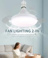 Lámpara De Techo Pequeña Multifuncional LED Moderna Con Control Remoto Silencioso Y Ventilador Invisible Para Sala De Estar Oficina Estudio 40cm - details 9