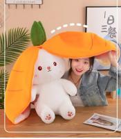 Muñeco De Peluche Transformable En Fresa Y Conejo De Zanahoria 25CM Juguete Suave Regalo Ideal Para Niños Y Adultos - details 22