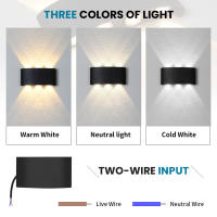 Lámpara De Pared LED Para Exteriores Y Dormitorio Iluminación Moderna Con Sensor De Movimiento 4W 6W 8W 10W Para Pasillo Y Escalera - details 3