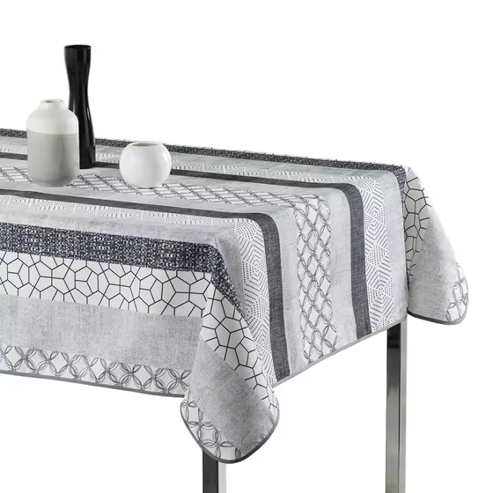 ARTEMANTEL Mantel Antimanchas GEOMETRIC de Poliéster para Mesa Rectangular o Redondos - Resistente a las Arrugas y Fácil de Mantener - 1