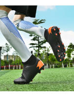 Nuevos Zapatos De Fútbol Para Hombres Entrenamiento Profesional Antideslizantes Para Campo Artificial Botas De Fútbol Con Tela Microfibra Antorcha Media Calf High Rubber Outsole - details 10