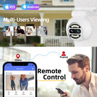 Cámara IP POE 4K 8MP Doble Lente Para Sistemas NVR Exterior Impermeable Zoom 8X Seguridad Vigilancia CCTV PTZ Inteligente - details 14