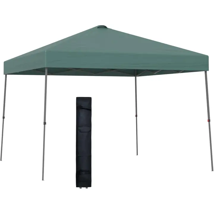 Cenador Plegable 3x3m Carpa de Jardín con Bolsa de Transporte con Ruedas Impermeable y Marco de Acero Gazebo para Exterior Fiestas Camping Verde - 1