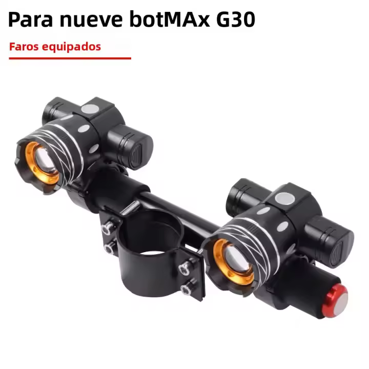 Farol LED Para Xiaomi M365 / pro Scooter Eléctrico Recargable USB Con Batería De 1200mAh Luz Frontal XM-L T6 150LM Zoomable - 1