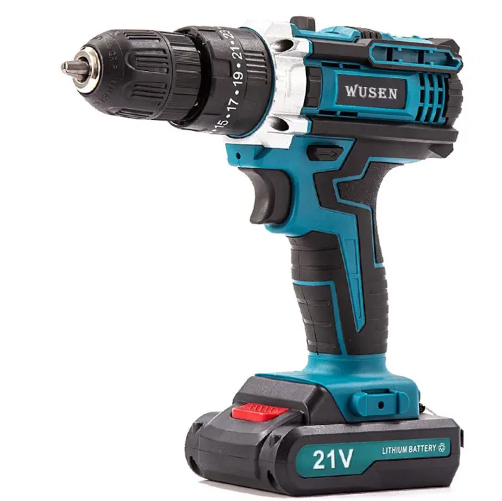 Taladro Eléctrico Inalámbrico LoLek | 2 Baterías de 2Ah | 2140 r/min | Torque 55N.M | Portabrocas de 10mm | 2 Velocidades Variables | Diseño Ergonómico y Ligero | Potente y Preciso para Bricolaje y Profesionales | Ideal para Perforar y Atornillar 🔩🔋 - 1