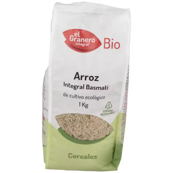 Granero Alimentacion Arroz Integral Basmati Bio 1 Kg - 1