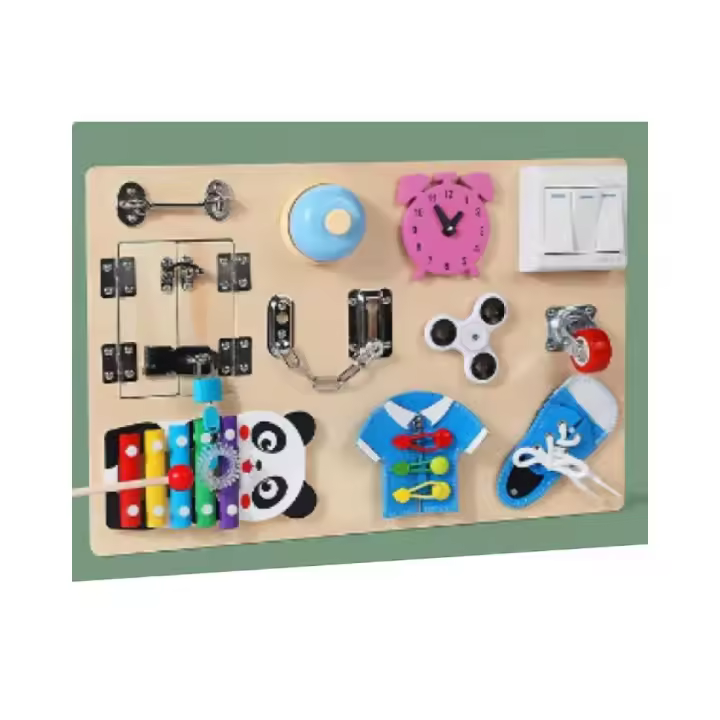 Nenitus Juguete Montessori 1 2 3 años, Tablero de Actividades sensoriales Montessori, Juguete Educativo, Regalo niños pequeños y bebés, Juguetes bebé - 1