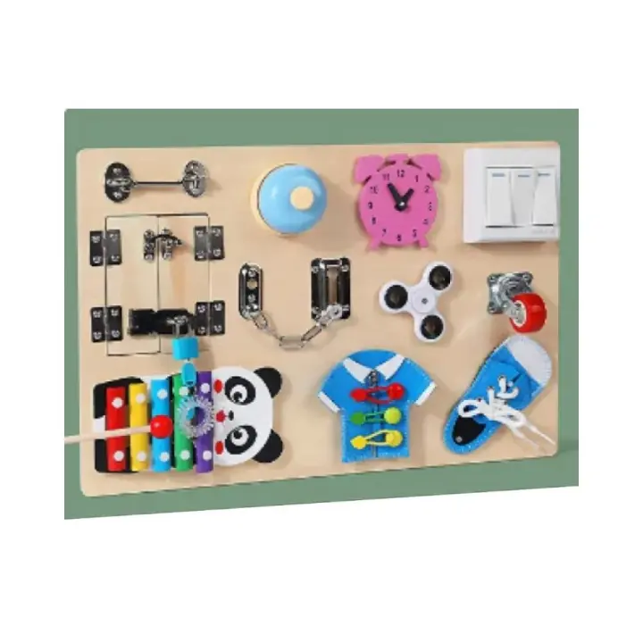 Nenitus Juguete Montessori 1 2 3 años, Tablero de Actividades sensoriales Montessori, Juguete Educativo, Regalo niños pequeños y bebés, Juguetes bebé - 1