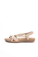 Paloma Wang sandalias doradas mujer con mini cuñas con la plantilla acolchada con tiras trasera elásticas - details 2