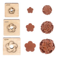 Molde De Perforación De Bola De Flores De Hydrangea QJH Para Manualidades En Cuero Herramienta De Arte Para La Creación De Colgantes Y Decoración De Llaveros DIY - details 0