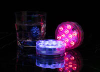 Luces LED Sumergibles con Control Remoto 10 Lámparas Brillantes RGB para Piscina, Jardín de Estanque, Acuario Iluminación al Aire Libre HD061 - details 11