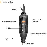 Taladro Eléctrico Mini 180W Engraver Rotario Con Polvo Variable Velocidad Herramienta De Pulido Y Grabado Dremel Con Accesorios Para DIY En El Hogar - details 7