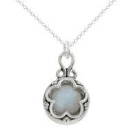 Colgante amuleto vikingo GOTLAND con piedra de luna de Plata de 1ª Ley - Amuleto GOTLAND de Plata de Ley - - details 0