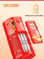 Máquina De Burbujas De Fuegos Artificiales Con 20 Agujeros Lanzadora Automática Para El Suelo Regalo De Año Nuevo Y Festival De Primavera Para Niños - details 0